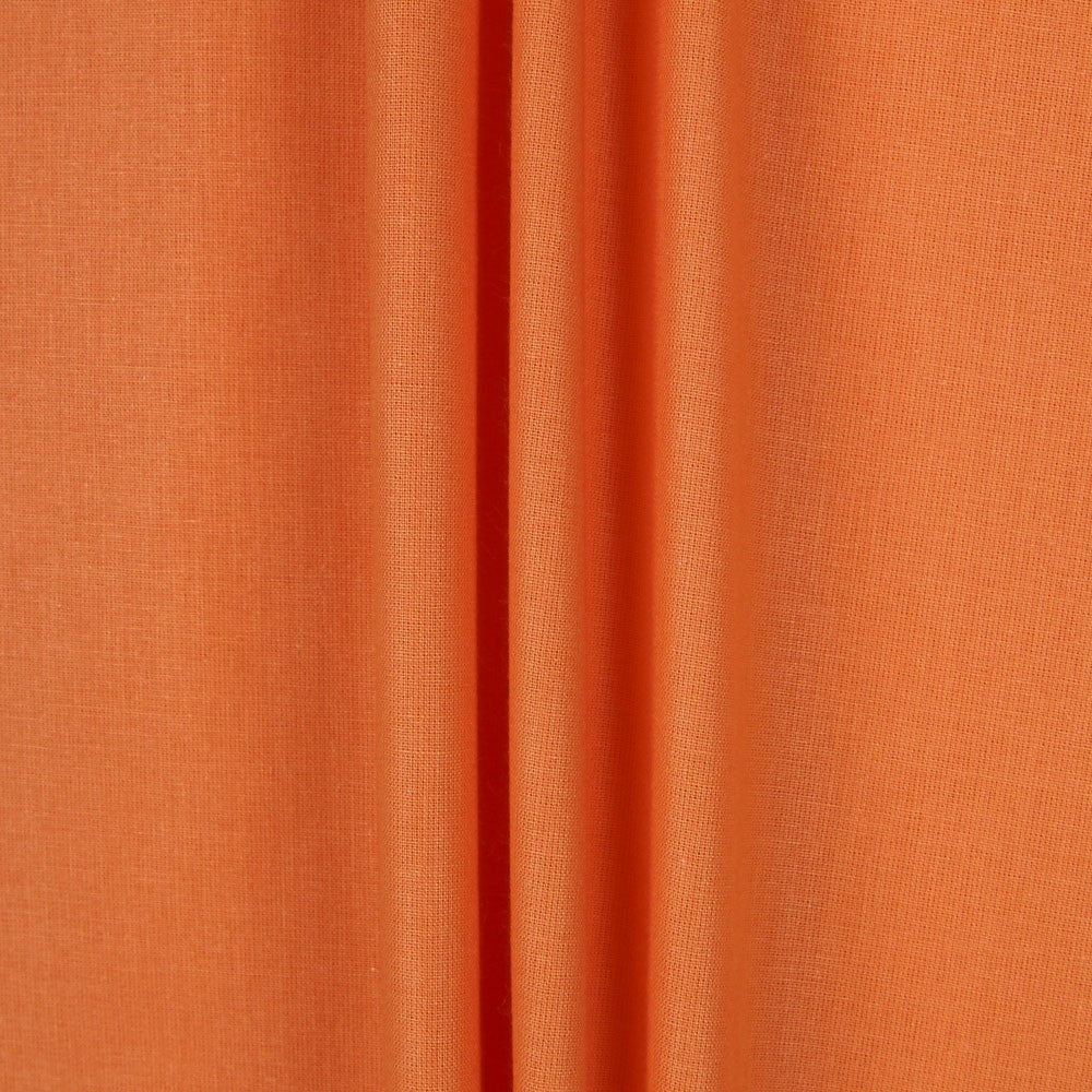 Einfarbige Baumwollpopeline Basic Orange - Ribes y Casals