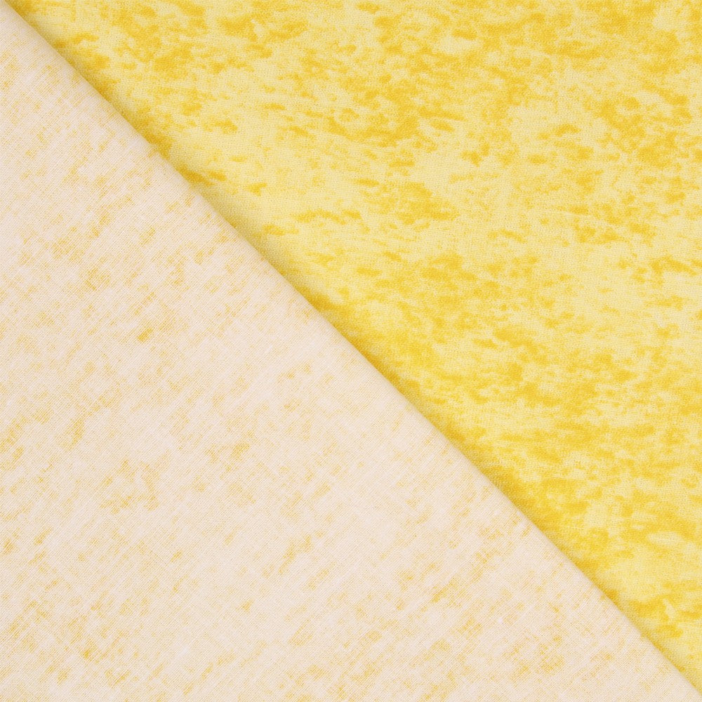 Baumwoll-Patchwork-Stoffreste, marmoriert, zitronengelb – verschiedene Maße x 150 cm breit - Ribes y Casals