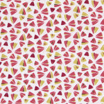 Patchwork-Popeline Korallenmotive - Ribes y Casals