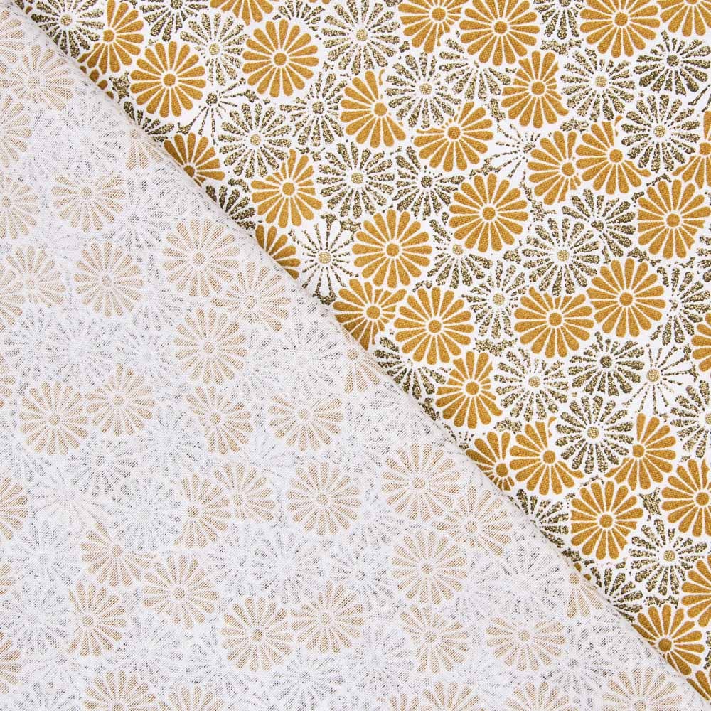 Patchwork-Popeline Nikki Gold - Ribes y Casals