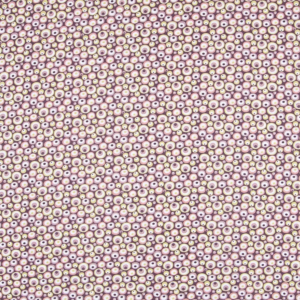 Maroon Patchwork Retro Popeline - Ribes y Casals