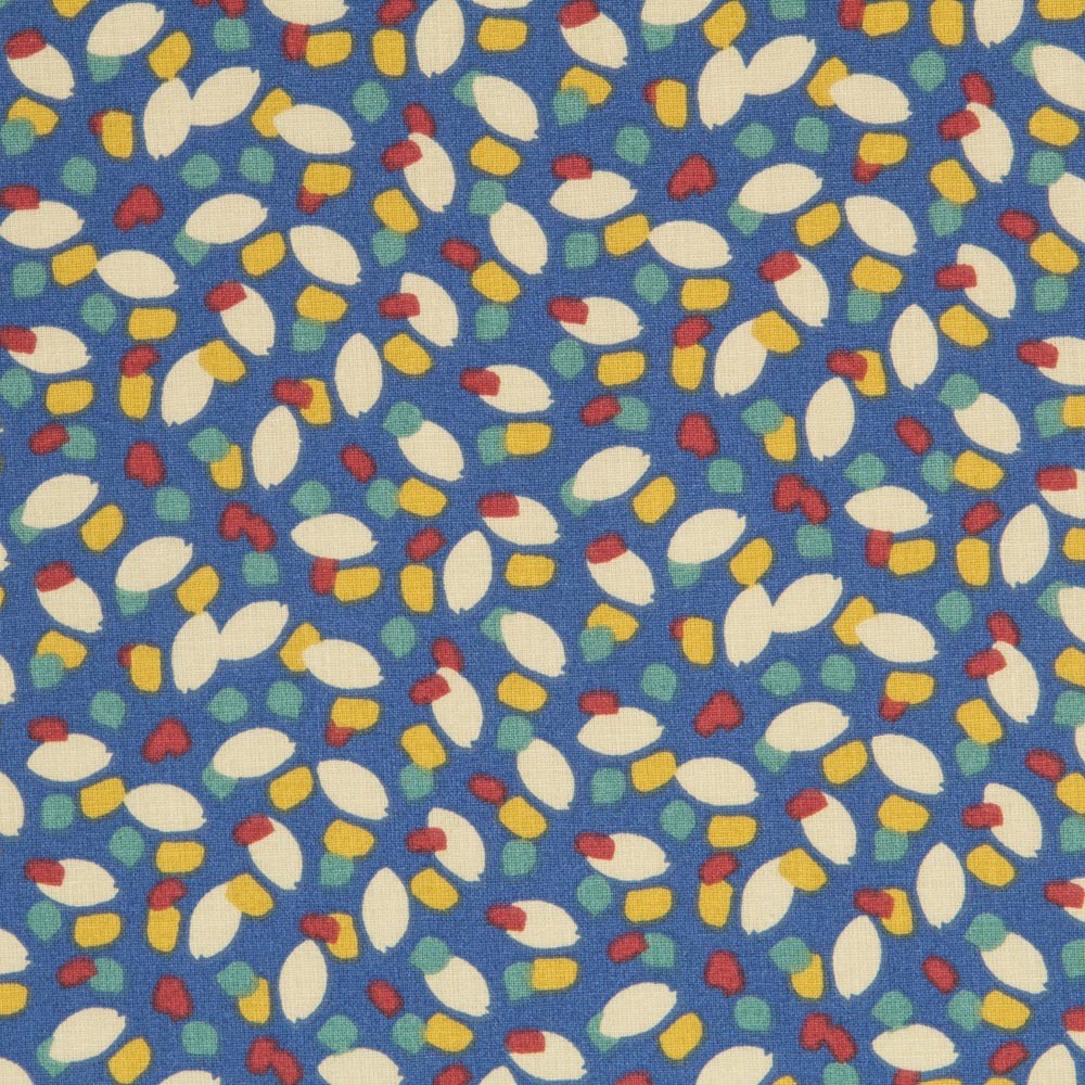 Blaue Blütenblätter Popeline - Ribes y Casals