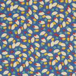 Blaue Blütenblätter Popeline - Ribes y Casals
