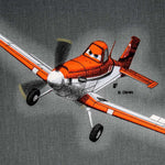 Popeline Flugzeuge Grau - Ribes y Casals