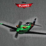 Popeline Flugzeuge Grau - Ribes y Casals