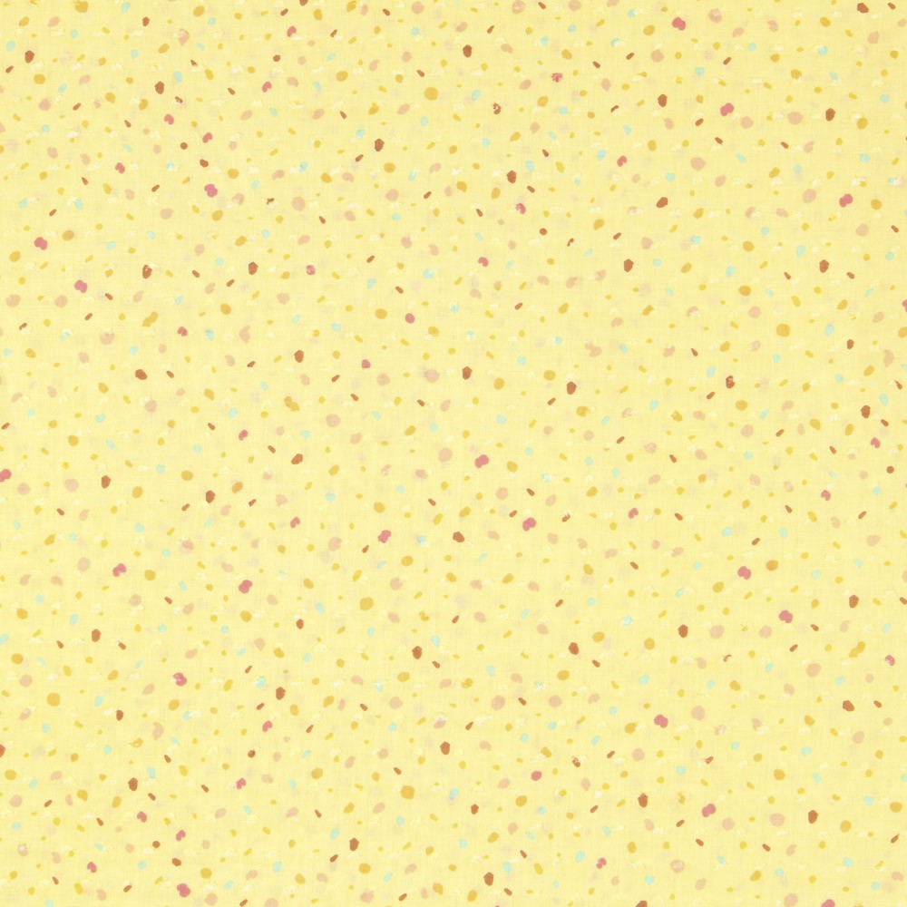 Gelb Konfetti Plumeti Popeline Konfetti Gelb - Ribes y Casals
