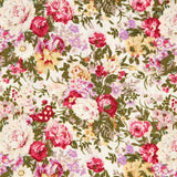 Popeline Retro Floral Ecru - Ribes y Casals