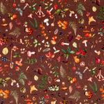 Popeline Pilze Braun - Ribes y Casals