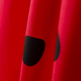 Spandex Popeline Popeline Schwarz Polka Dots 30mm Rot 155 x 140 cm - Ribes y Casals