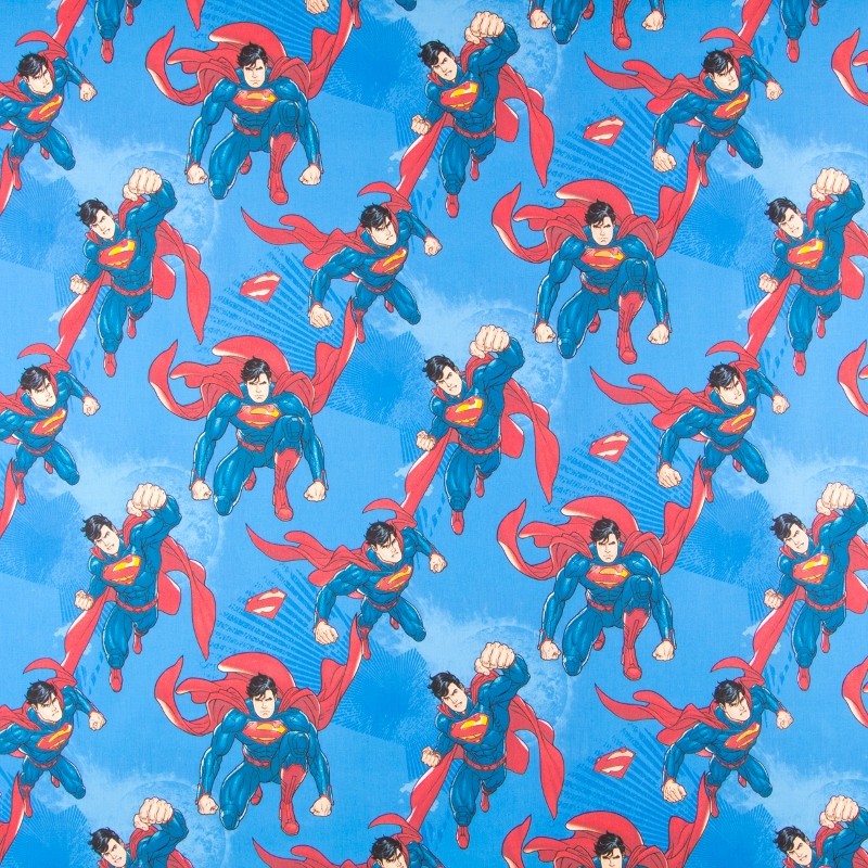 Superman Blaue Popeline - Ribes y Casals