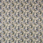 Blaue Popeline mit Blumenmuster im Vintage-Stil - Ribes y Casals