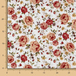 Geblümte Popeline Vintage Fuchsia - Ribes y Casals
