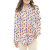 Baumwolle Popeline Calaveras Orange - Ribes y Casals