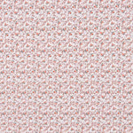 Baumwoll-Popeline mit Coral-Crude-Blumen - Ribes y Casals
