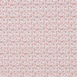 Baumwoll-Popeline mit Coral-Crude-Blumen - Ribes y Casals