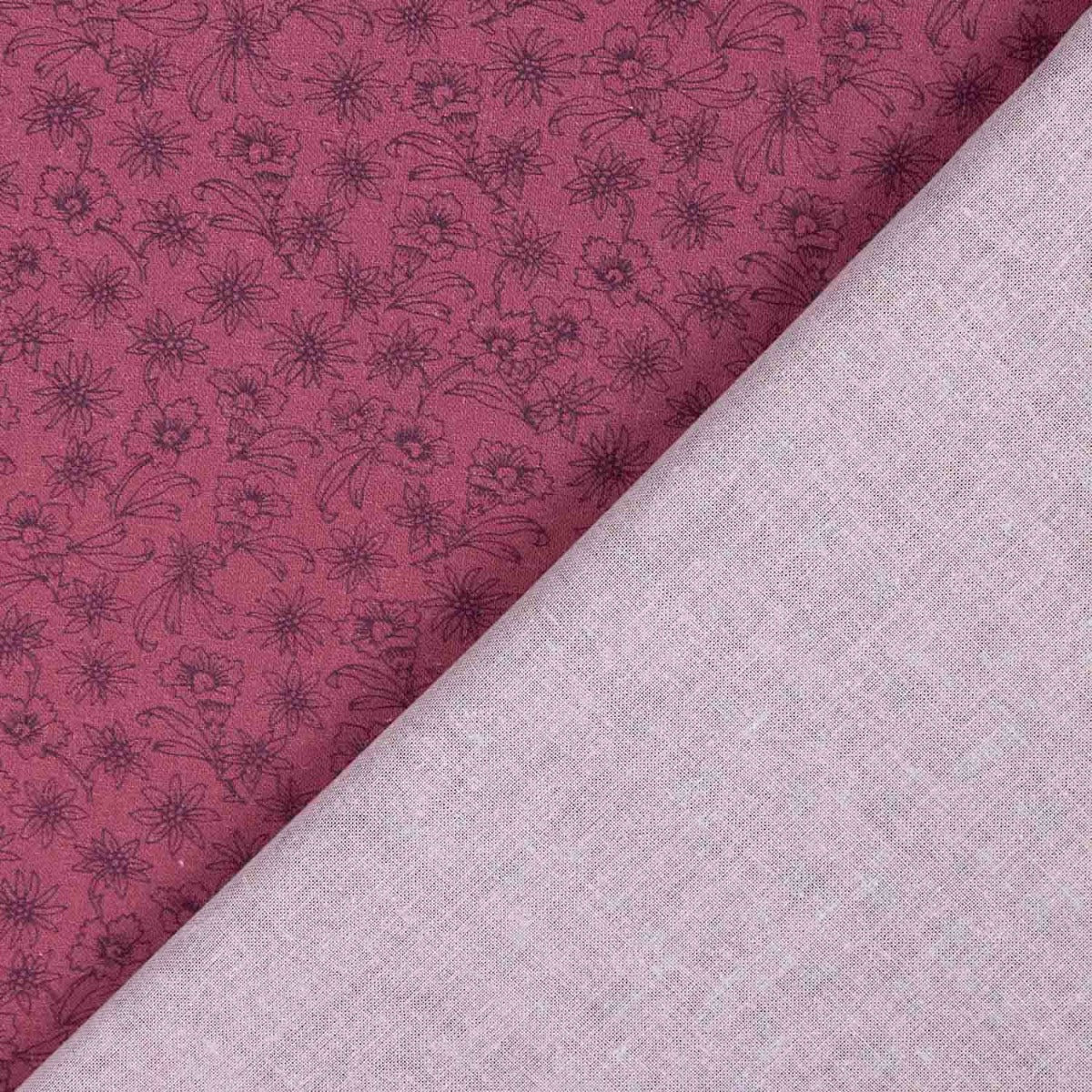 Popeline Baumwolle Nizza Violett - Ribes y Casals
