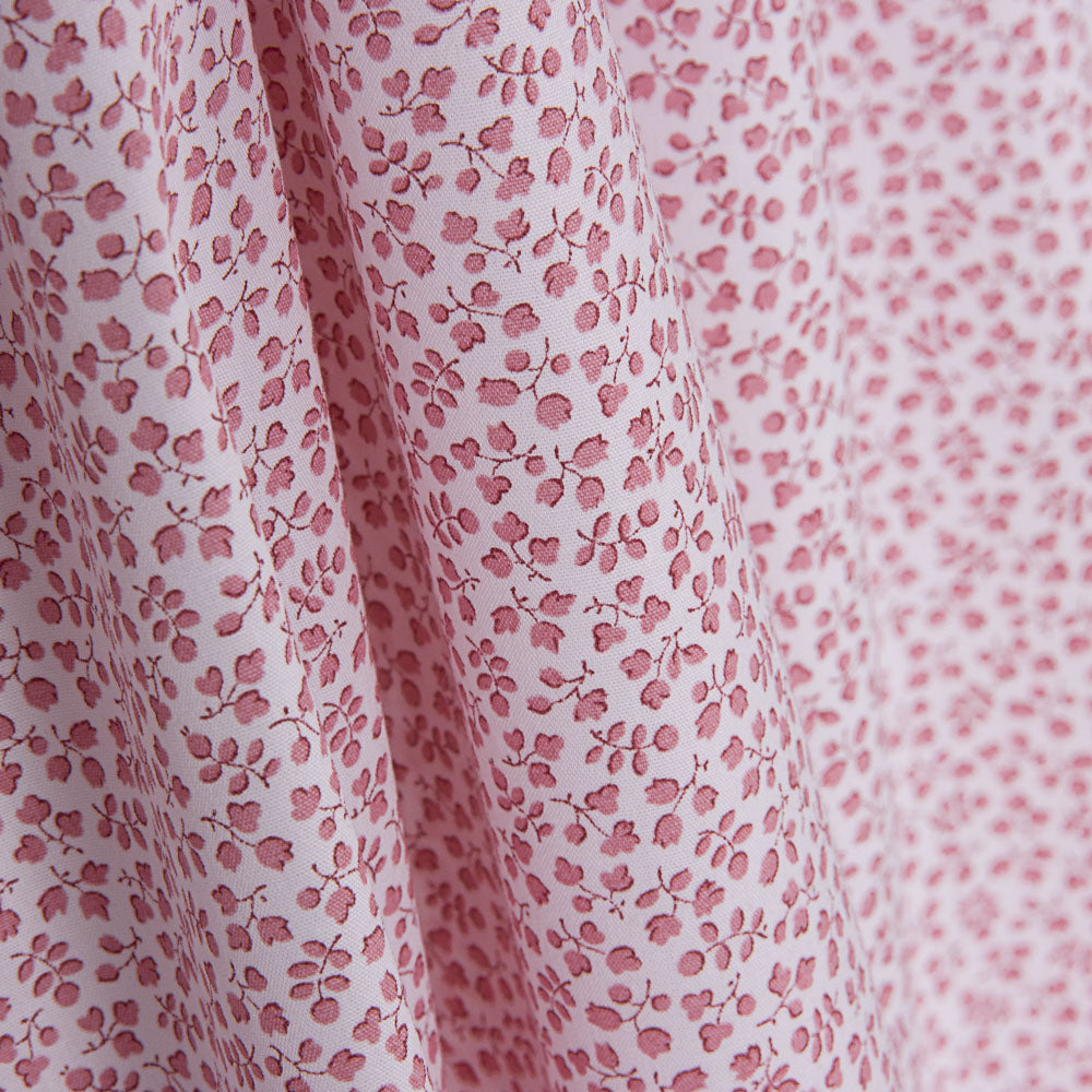 Bio-Baumwoll-Popeline Flower Mini Bio-Baumwoll-Popeline Pink - Ribes y Casals