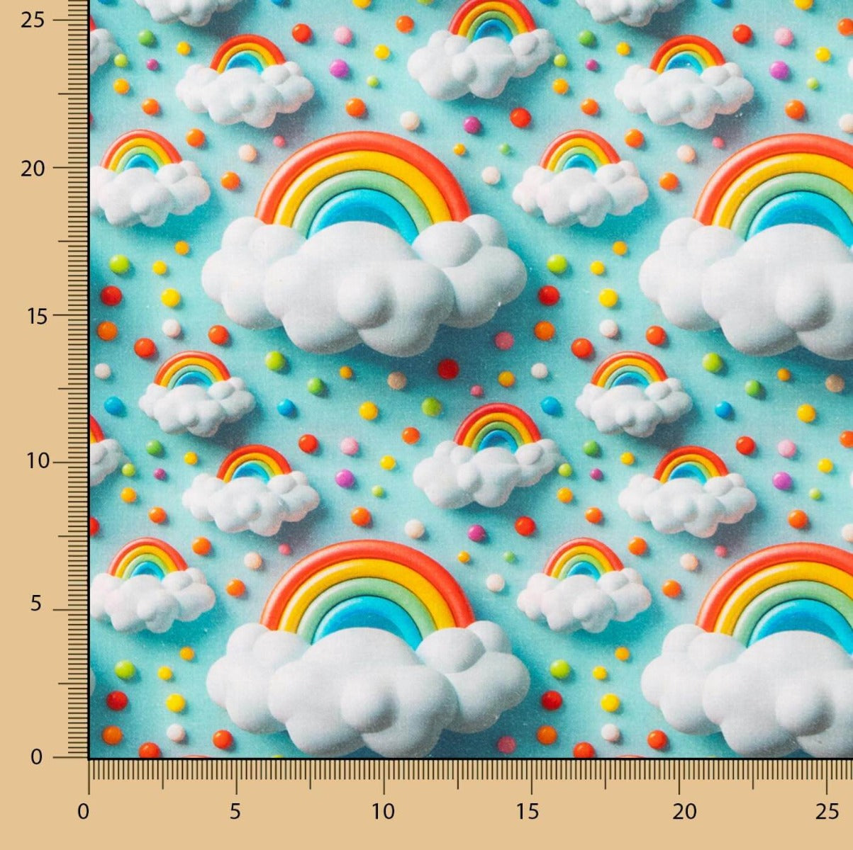 Regenbogen Baumwolle Popeline - Ribes y Casals