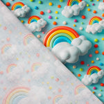 Regenbogen Baumwolle Popeline - Ribes y Casals