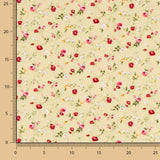 Baumwoll-Popeline Roxana Beige - Ribes y Casals