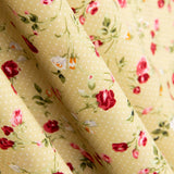 Baumwoll-Popeline Roxana Beige - Ribes y Casals