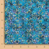 American Patchwork Batik Blume Türkis - Ribes y Casals