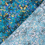 American Patchwork Batik Blume Türkis - Ribes y Casals
