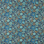 Amerikanisches Patchwork Türkis Blumen - Ribes y Casals