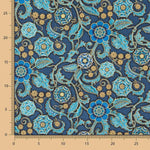 Amerikanisches Patchwork Türkis Blumen - Ribes y Casals