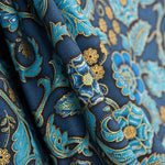 Amerikanisches Patchwork Türkis Blumen - Ribes y Casals