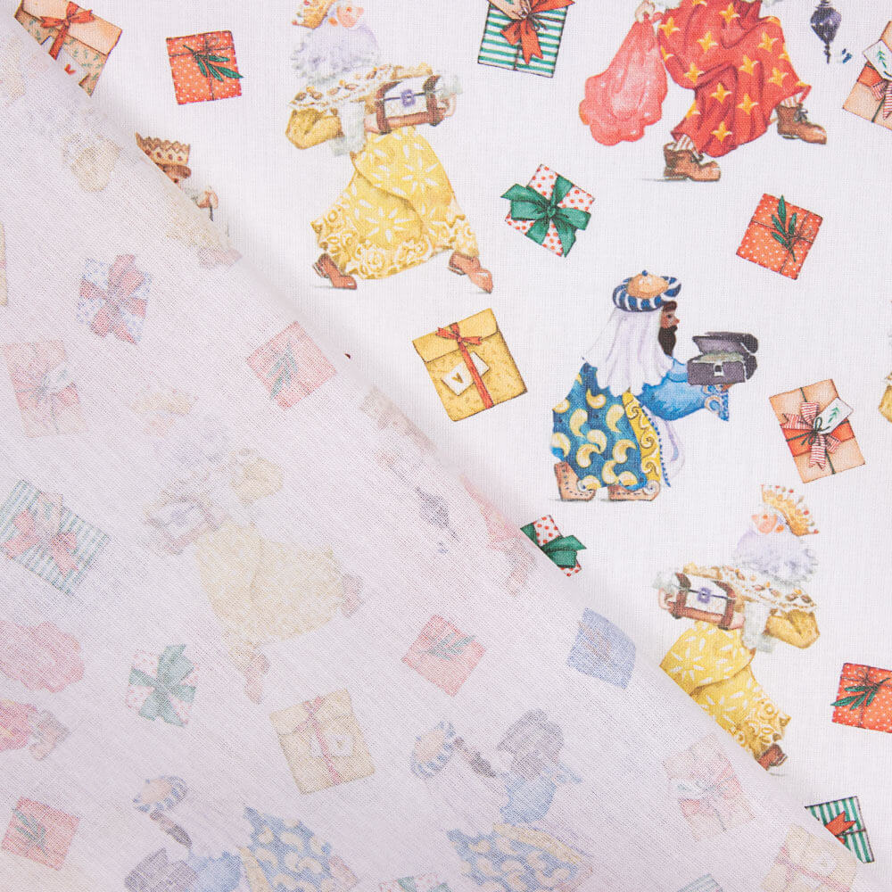 Popeline Retal Weihnachtsgeschenke 150 x 140 cm - Ribes y Casals