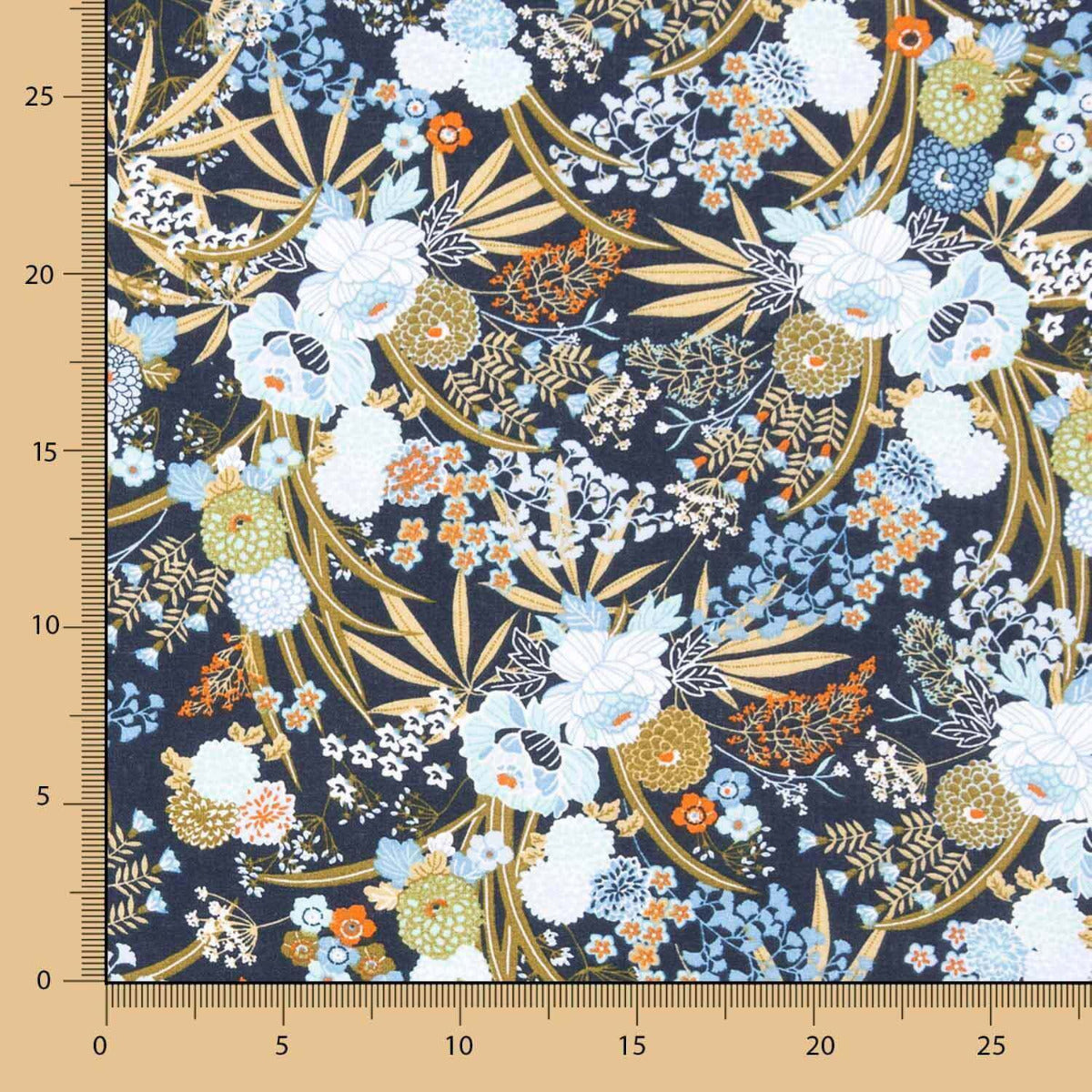 Oeko-Tex® Blaue Shanghai Popeline - Ribes y Casals