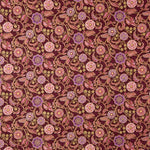 Amerikanisches Patchwork Granat Blumen - Ribes y Casals
