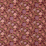 Amerikanisches Patchwork Granat Blumen - Ribes y Casals
