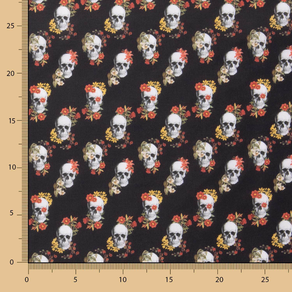 Calaveras Baumwolle Popeline - Ribes y Casals