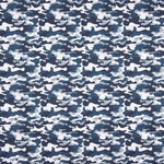 Camouflage Popeline Blau Grau - Ribes y Casals