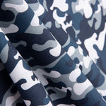 Camouflage Popeline Blau Grau - Ribes y Casals