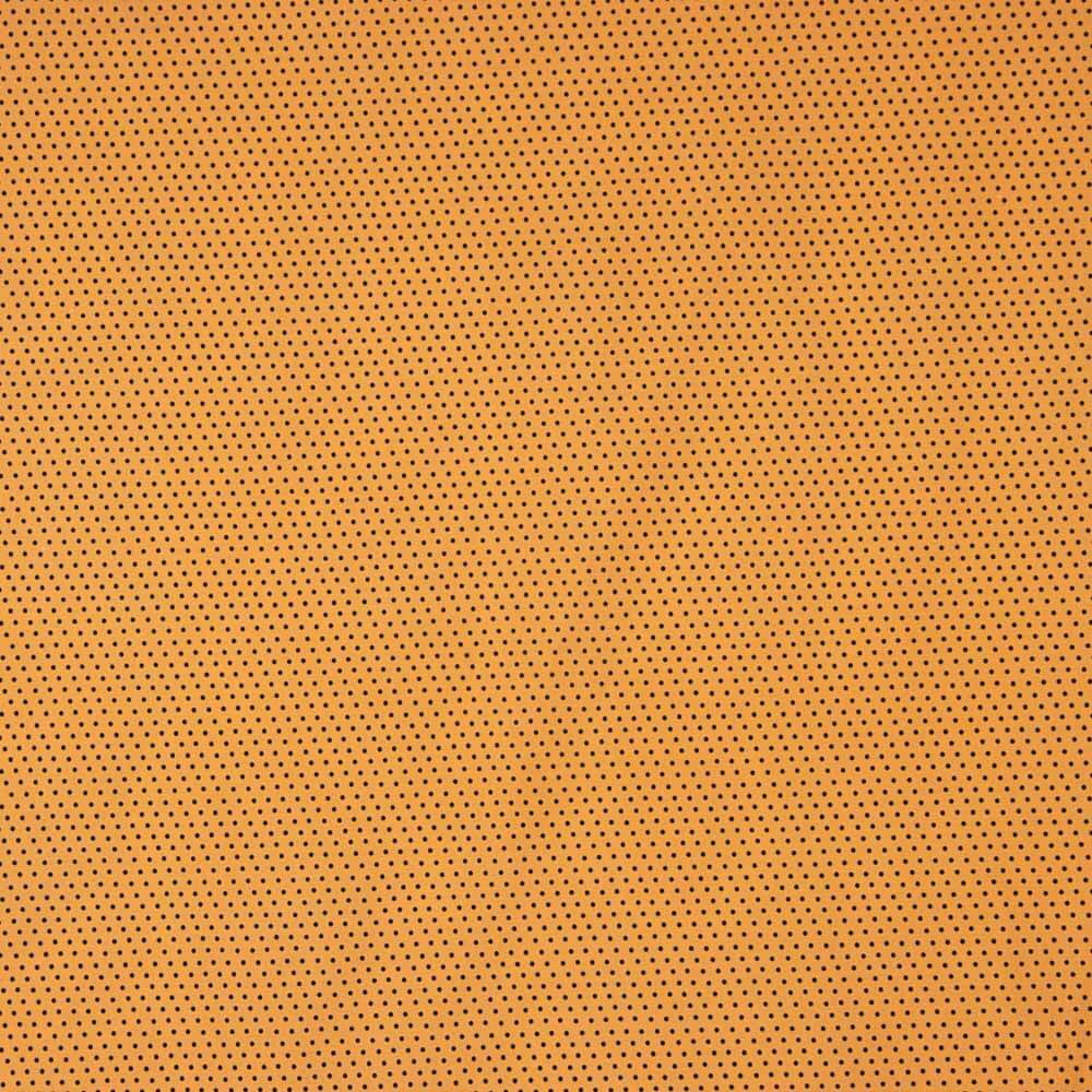 Flamenco bedruckte Popeline mit Polka Dots 1mm Senf - Ribes y Casals