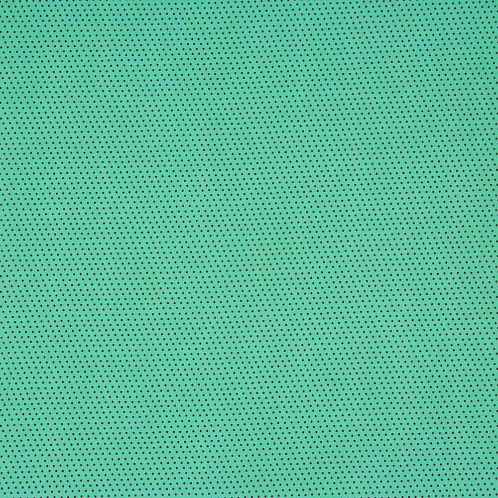 Flamenco bedruckte Popeline spitze Punkte 1mm Aqua Grün - Ribes y Casals