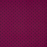 Flamenco bedruckte Popeline mit Polka Dots 7mm Granat - Ribes y Casals