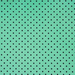 Flamenco bedruckte Popeline spitze Punkte 7mm Aqua Grün - Ribes y Casals