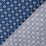 Popeline Flor Xania Blau - Ribes y Casals