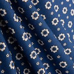 Popeline Flor Xania Blau - Ribes y Casals