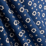 Popeline Flor Xania Blau - Ribes y Casals
