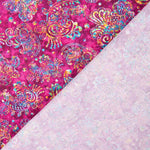 Amerikanische Patchwork-Batik Cachemire Fuchsia - Ribes y Casals