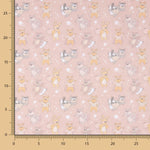 Popeline Baumwolle Popeline Katze Rosa Mantel - Ribes y Casals