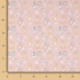 Popeline Baumwolle Popeline Katze Rosa Mantel - Ribes y Casals