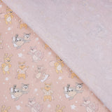 Popeline Baumwolle Popeline Katze Rosa Mantel - Ribes y Casals