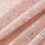 Popeline Baumwolle Popeline Katze Rosa Mantel - Ribes y Casals