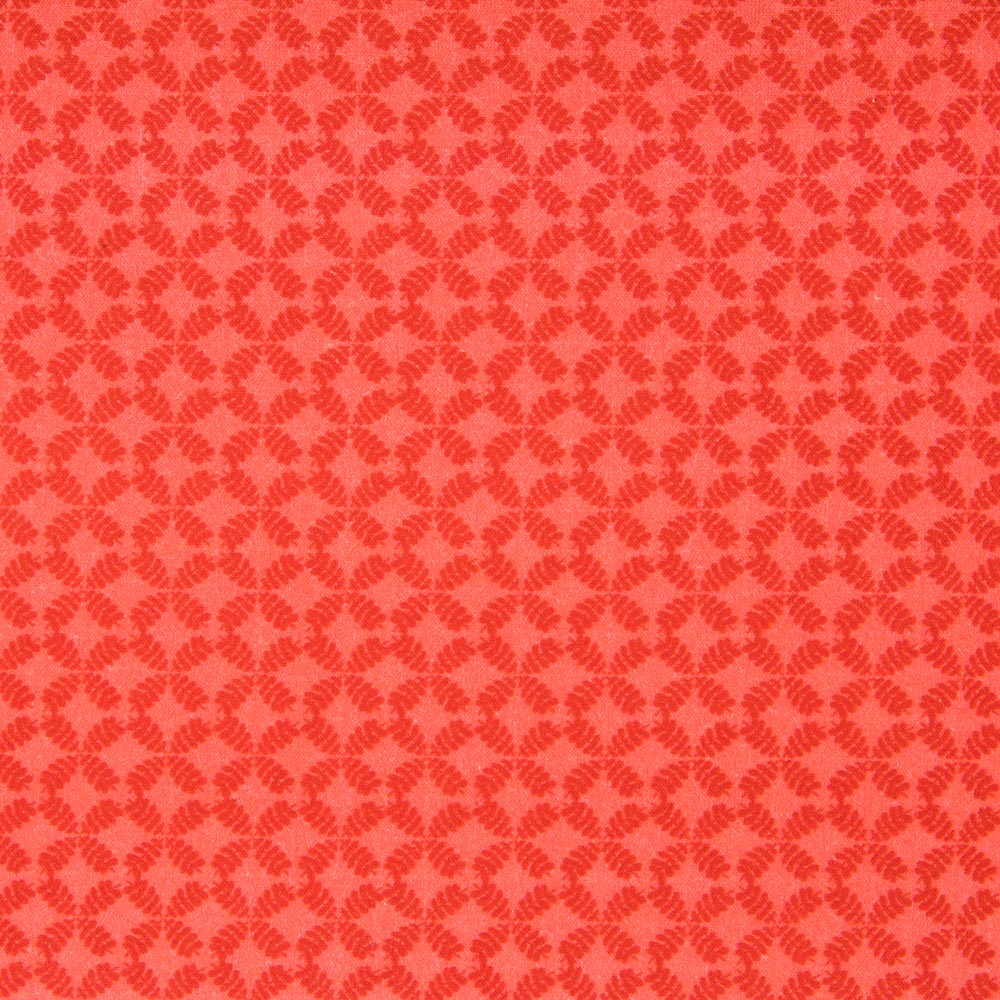 Baumwoll-Popeline Geometrisch Orange - Ribes y Casals